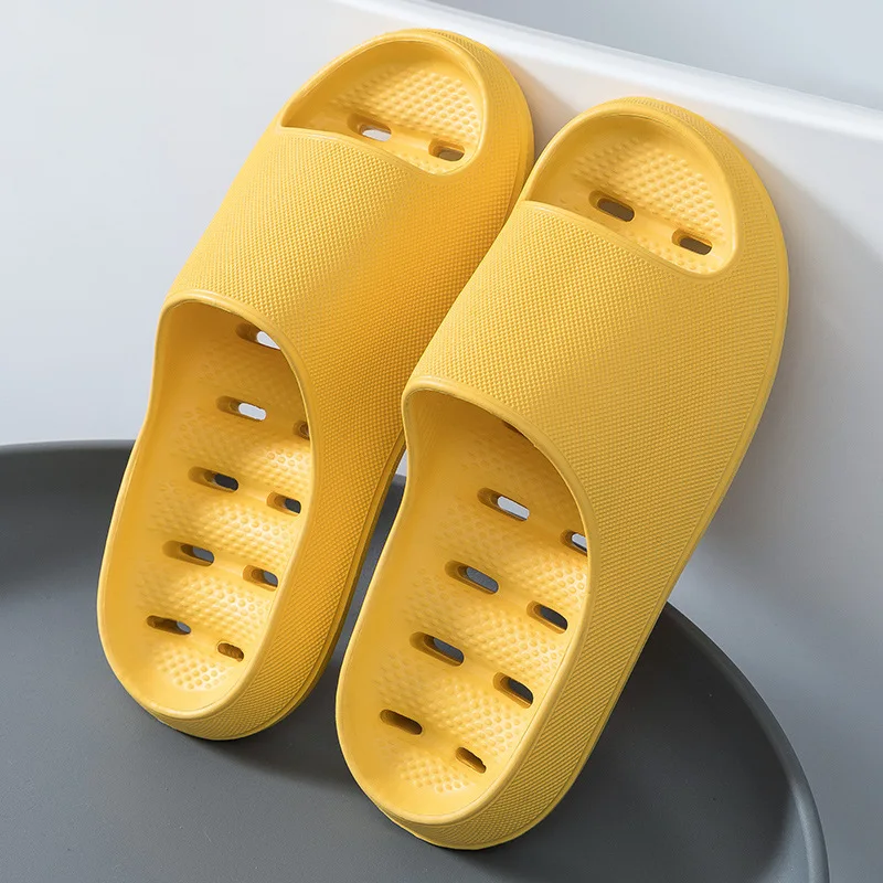 Women's Eva New Thick-Soled Non-Slip Bathroom Slippers for Women's Summer Home Leaking Household Indoor Bathing Slippers