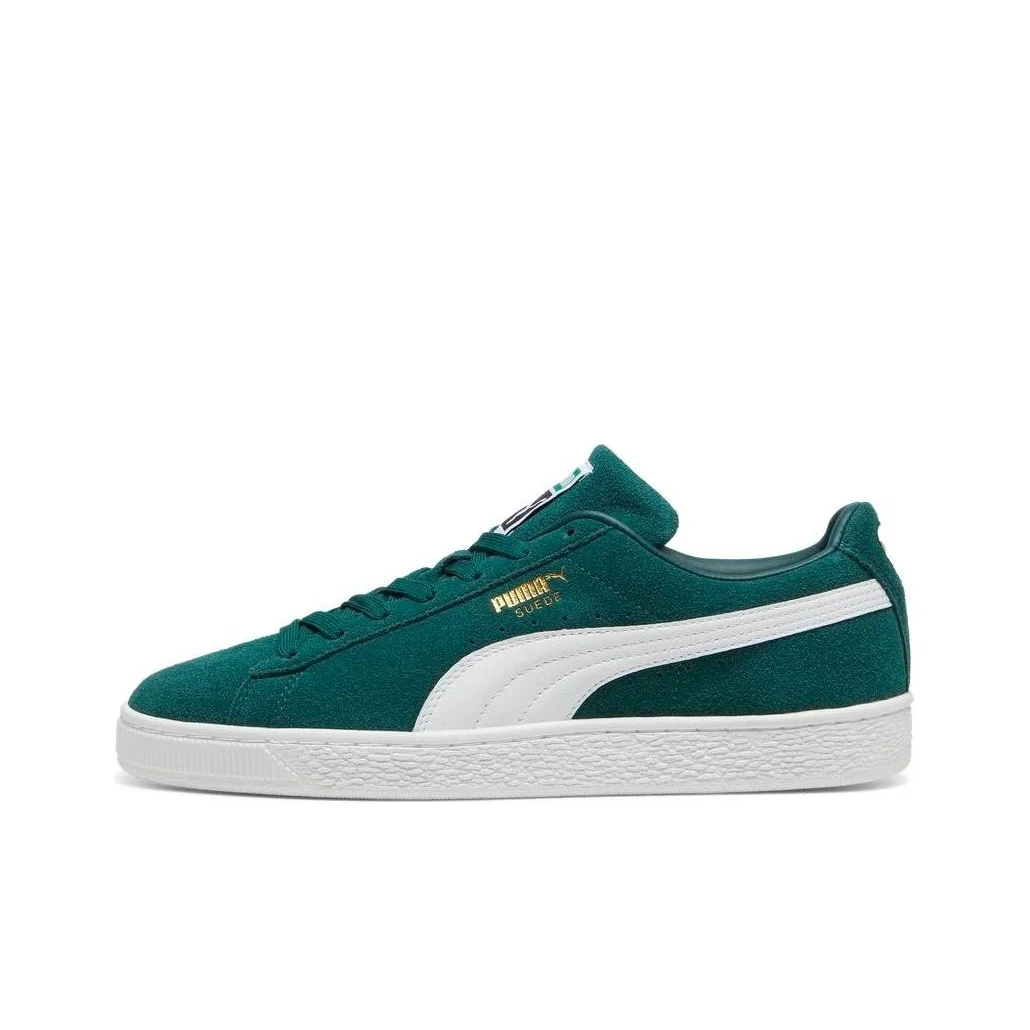 PUMA Suede Classic Wear resistant And Lightweight Low top Skateboard Shoes Unisex Green 399781-15