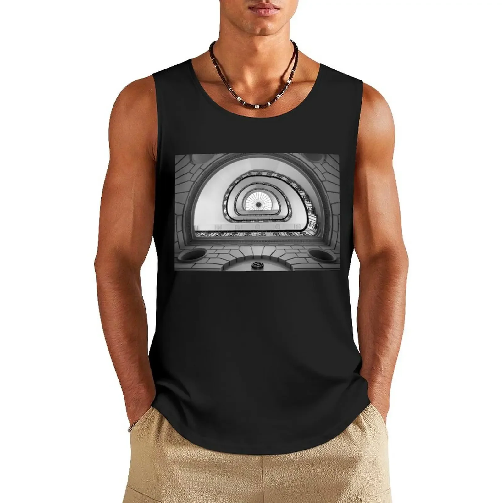 

Timeless Elegance Tank Top Men's sleeveless anime clothes male top t-shirt for men