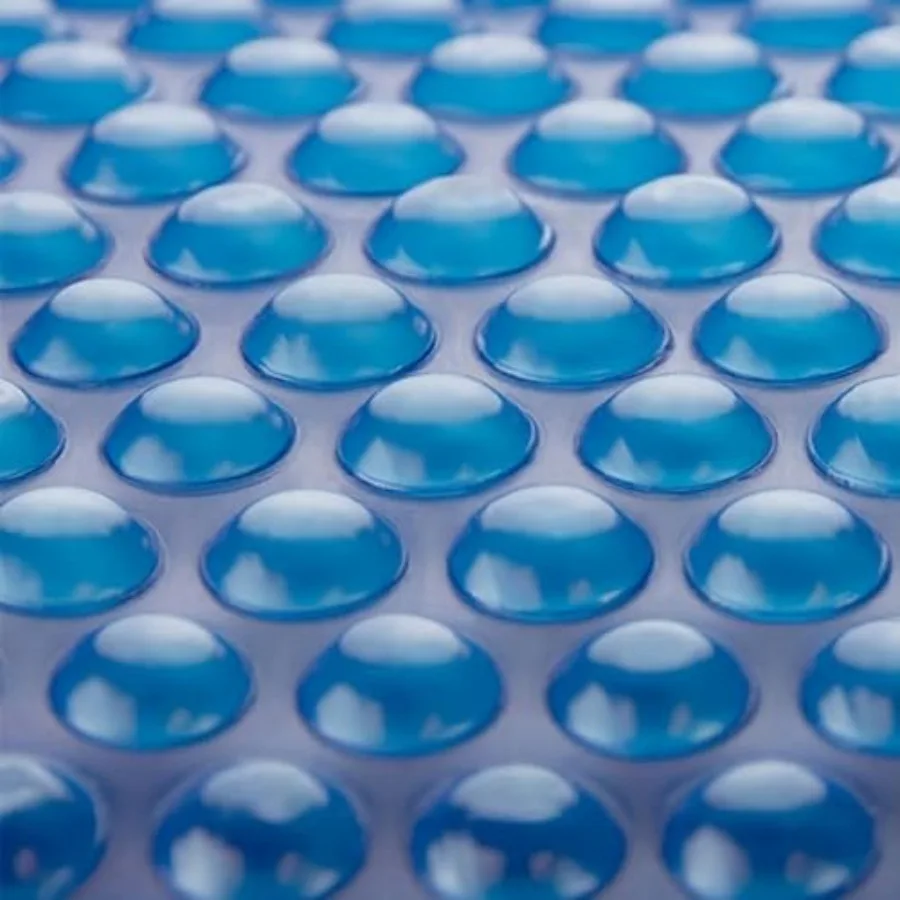 Blue 14 ft x 28 ft Rectangle Pool Solar Cover 800 Series Heat Retaining Solar Blanket for Heating Rectangular Inground Above Gr