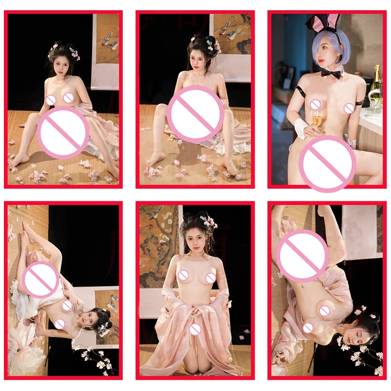 Naked Cosplay Girl Card 24pcs DIY ACG Sexy Adult Toys Rare Nude Collection Cards 5.4*8.6cm Goddess Story Boys' Collectibles NTJ4