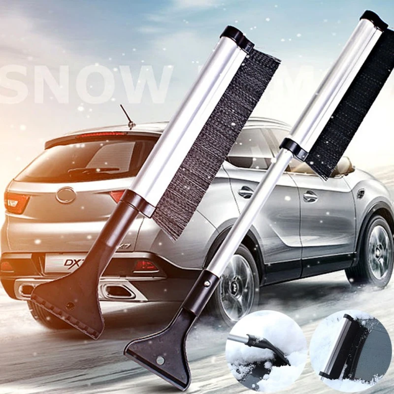 Silver wide 2in1 Multi Castle remover snow Crapper snow on Castle snow broom car windshield ice snow snow snow snow snow snow snow snow snow snow snow snow snow removal Scaper