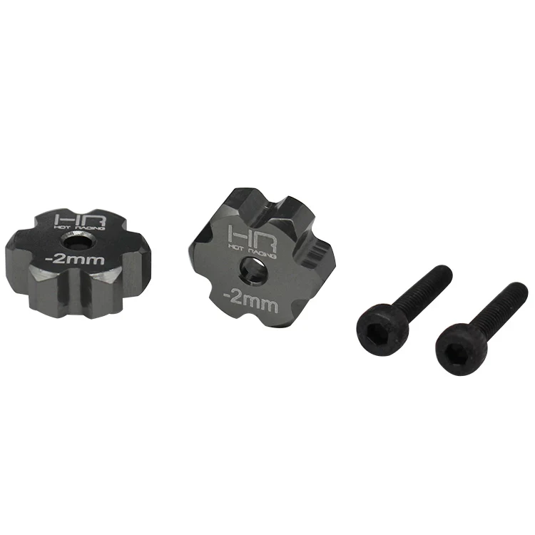 HOT RACING Aluminum Narrow 12mm Clamping Hex Pair TTDR10N18 for Tamiya T3-01 Rear Replace 19004479 B8