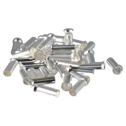 100PCS EN16-18mm Wire Ferrules Kits Silver Plated Copper Electrical Wire Ferrules Copper Crimp Connector