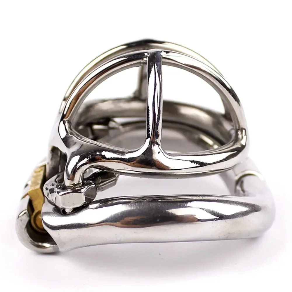 Male Small Medium Large Chastity Cage Stainless Steel Chastity Device Penis Cage Cock Ring with Lock Sex Toys for Men BDSM