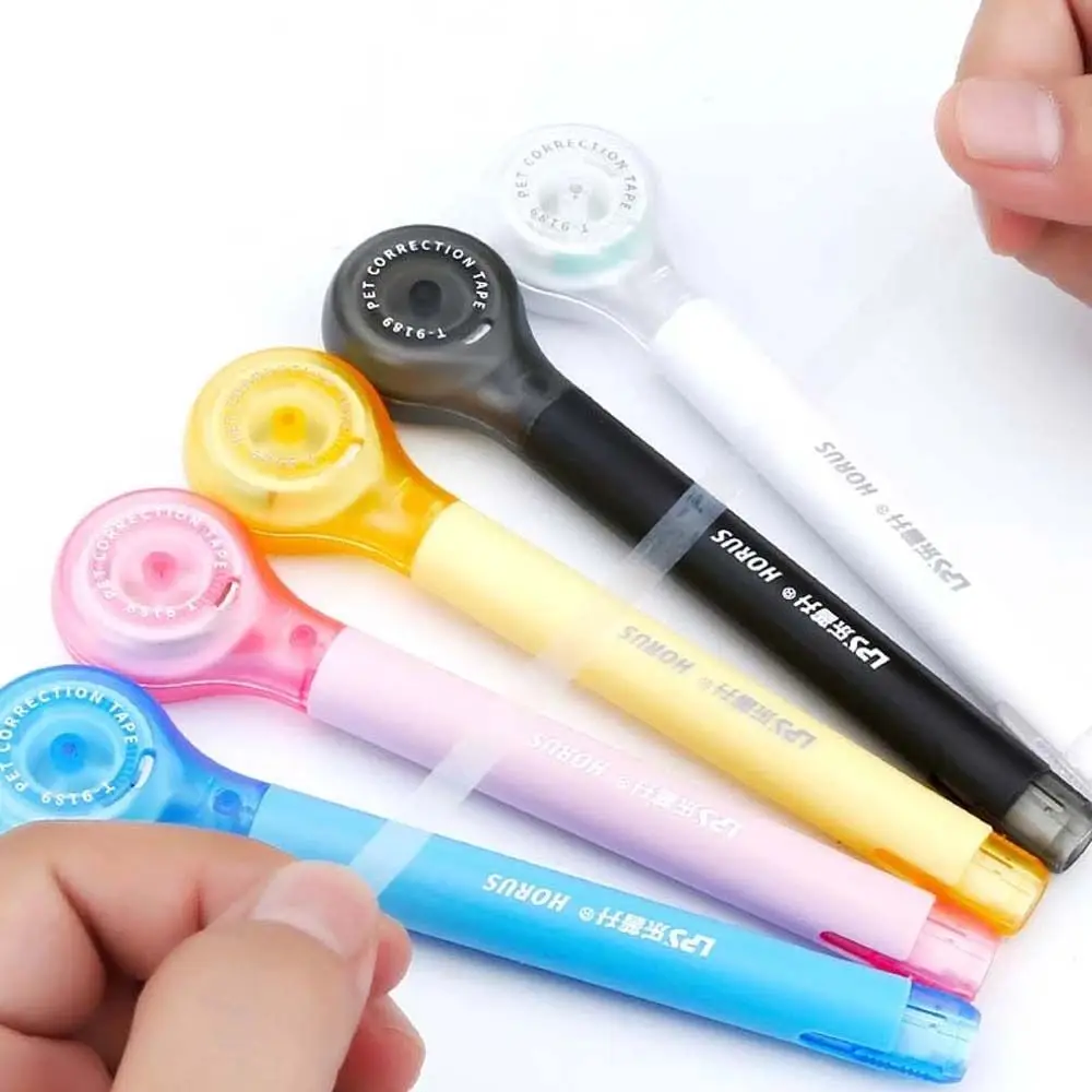 

School Supplies Large Capacity Stationery Adhesive Tape Pen Shape Correction Tape Word Correction Error Correction Tools