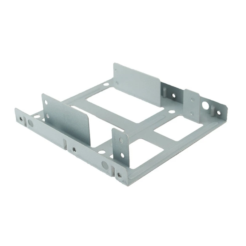 1 Set Hard Drive Bays 2.5 To 3.5 Inch Hard Drive Bracket Dual-Drive SSD Solid State Drive Conversion Bracket