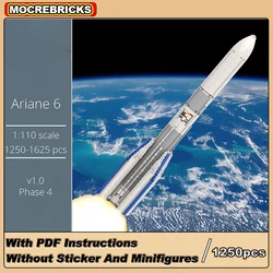 MOC Aerospace Rocket Ariane 6 Medium Launch Vehicle Technology Space Exploration Building Block Model Kids Bricks Toys Xmas Gift