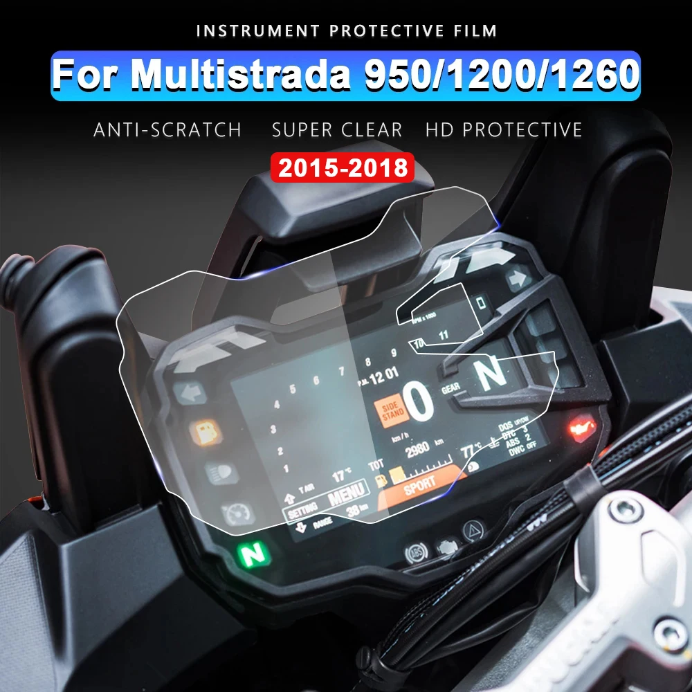 

Motorcycle Instrument Film Anti Scratch Screen Protector Accessories for Ducati Multistrada 950 Multistrada1200 1200 1200S 1260S