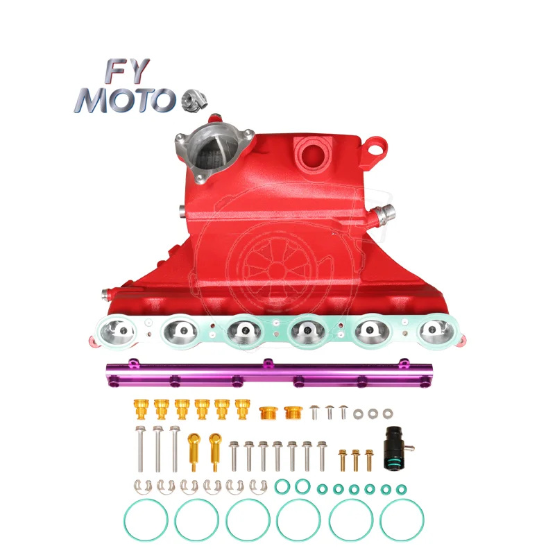 Aluminum CNC Billet Red Intake Manifold Charge Cooler For BMW X3M X4M F97 F98 3.0T S58 2019+