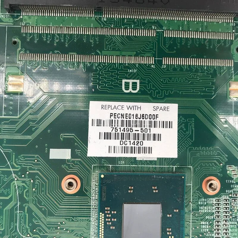 751495 -501 751495 -001 751495 -601 para la placa base del ordenador portátil HP 15-F 14-N 15-N DA0U87MB6C0 con CPU SR1SE N3520 100% funcionando bien