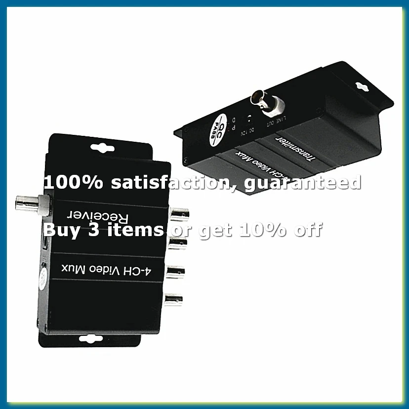 4 Channel Video Splitter, 4 Channel CCTV Video Multiplexer,Video Splitter with Analog Color Quad Processor-DTB3