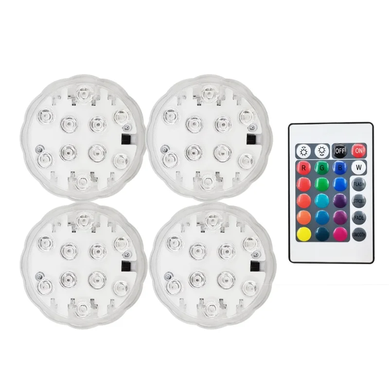 

ISURE MARINE Wireless Battery Powered Waterproof LED Boat Lights Suitable For Deck Interior Lighting, 4 Pieces