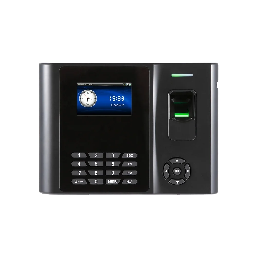 Optional wifi/3G/4G, also can customize RFID card, built-in backup battery Fingerprint time attendance system