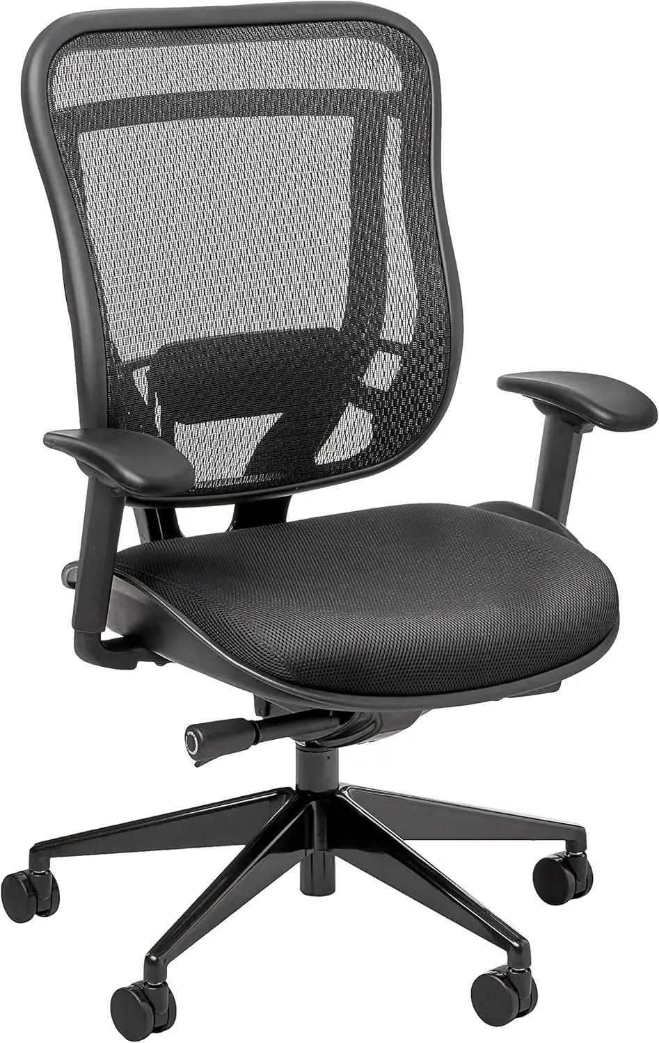 Breathable Mesh High Back And Padded Seat, Ultra 2-To-1 Synchro Tilt Control, Seat Slider And Gunmetal Finish Executive Chair