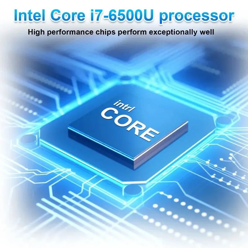 New Intel Core 6500Y Laptop Gamer Office Study Computer PC 1080P Display Windows 11 Notebook 15.6