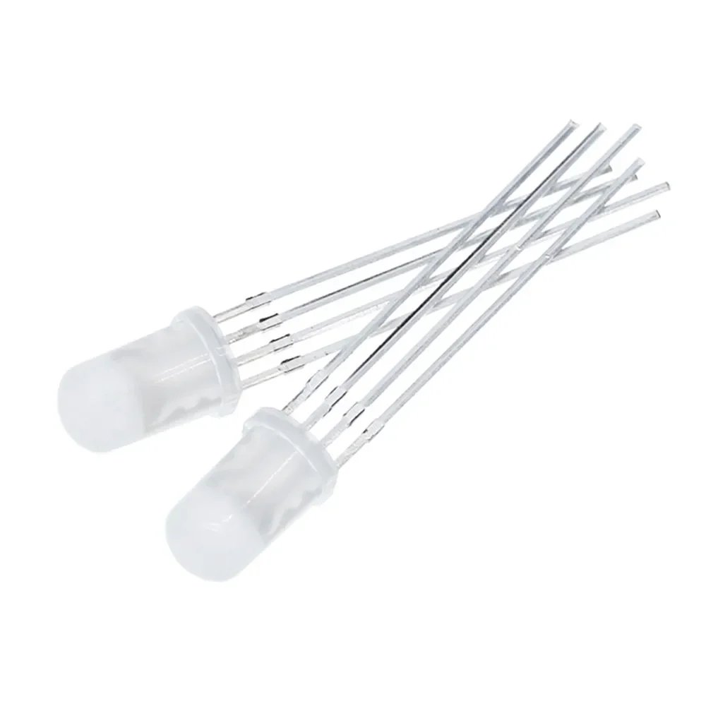 1000Pcs Multicolor 4pin 5mm RGB Led Diode Light Lamp Tricolor Round Common Anode LED F5 Light Emitting Diode Red Green Blue