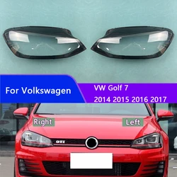 For Volkswagen VW Golf 7 2014 2015 2016 2017 Headlamp Shell Lens Headlight Cover Transparent Lampshade Head Lamp Plexiglass