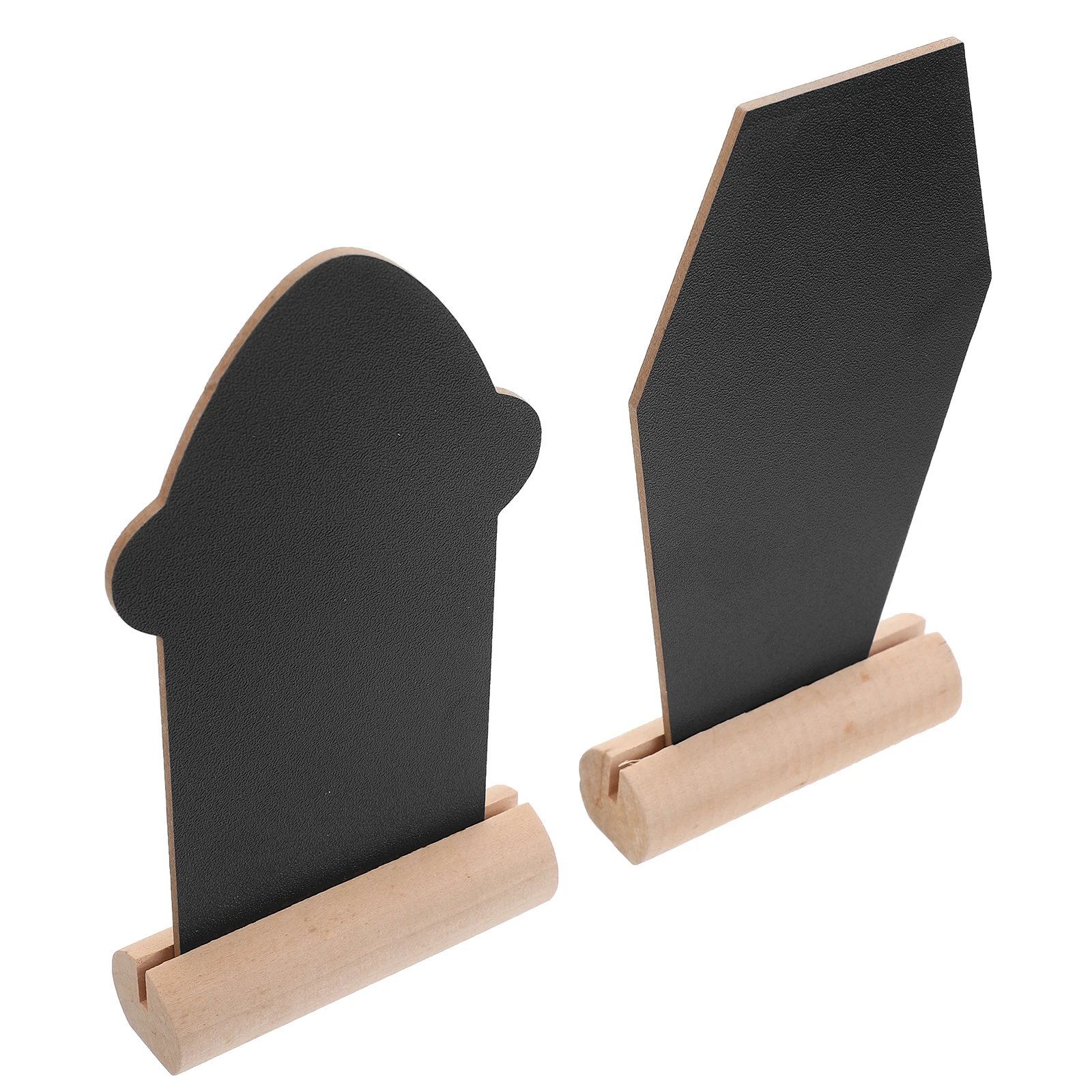 2 Pcs Creative Home Furnishings Tabletop Chalkboard Signs Small Boards Message Chalkboards Signage Desktop Blackboards