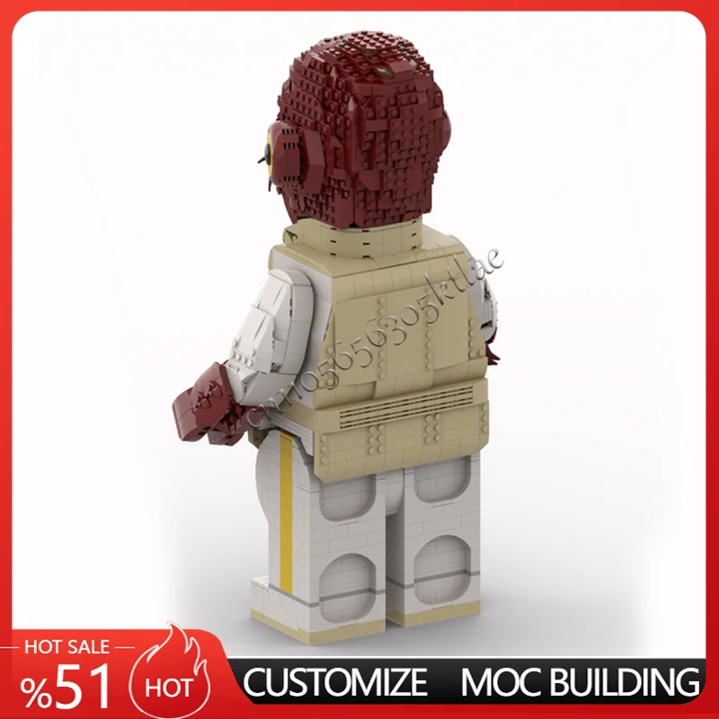 1738개 조각 모크 스타 배틀 애클버 메가 피규어 헬멧 모델 블록 브릭 DIY 창의적 조립 장난감 휴일 선물