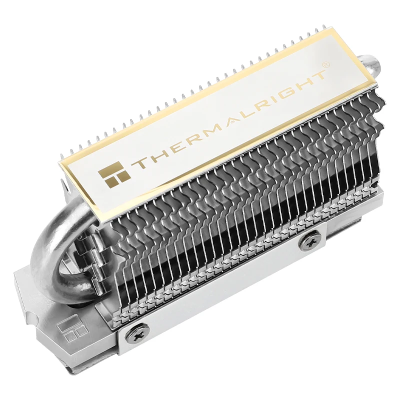 Thermalright-HR-09, unidad de estado sólido, disipador de calor de tubo de calor, radiador M.2 SSD, junta de enfriador con almohadilla de silicona térmica, 2280 M.2