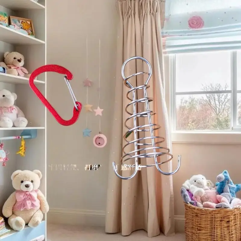 

Five-piece Outdoor Camping Kit; Octopus Rope Buckle, Stainless Steel Deck Nail and Wooden Hook for Secure Tent Installation