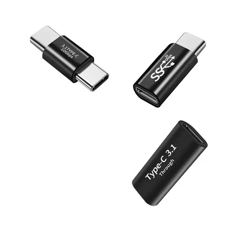 2 Pcs High Speed Data Transfer USB C Adapter Type C 3.1 Male to Male for MacBook Samsung Switch Laptop PC