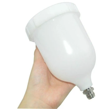 600mL Spray Gun Cup Plastic Gravity Feed Paint Cup Replacement Pot with Connector for Most Automotive Series Spray Guns