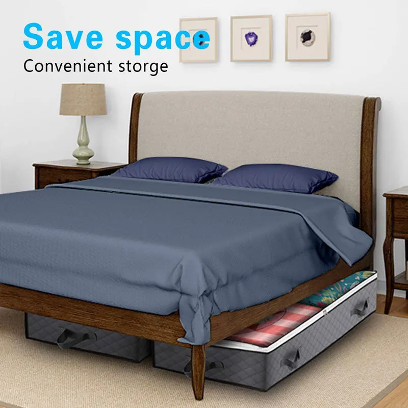 Under Bed Storage Bag Foldable Quilt Bag Wardrobe Clothes Organiser Dust Tidy Box Large Capacity Organizer Sundries Storage Bag