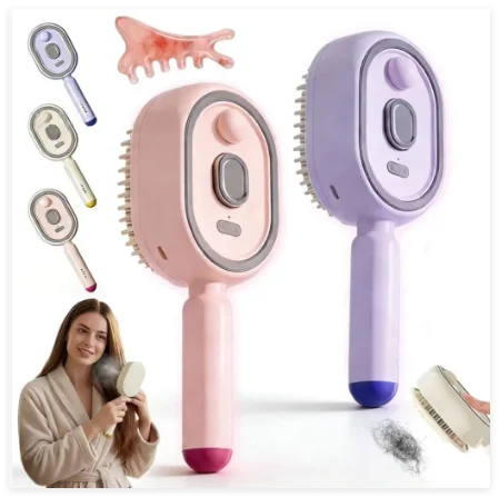 

Portable Handheld Electric Spray Comb, Multifunctional Scalp Massager, Household Hair Grooming Tool For Daily Hair Care Use