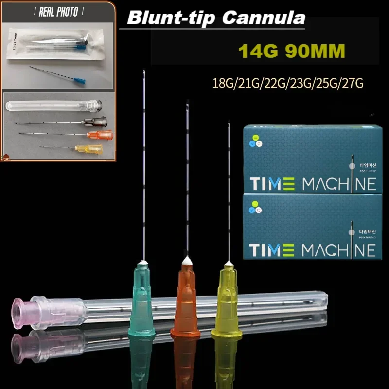 

Medical disposable sterile microcatheter 14G 90mm blunt headed microcatheter needle injection hyaluronic acid filling agent