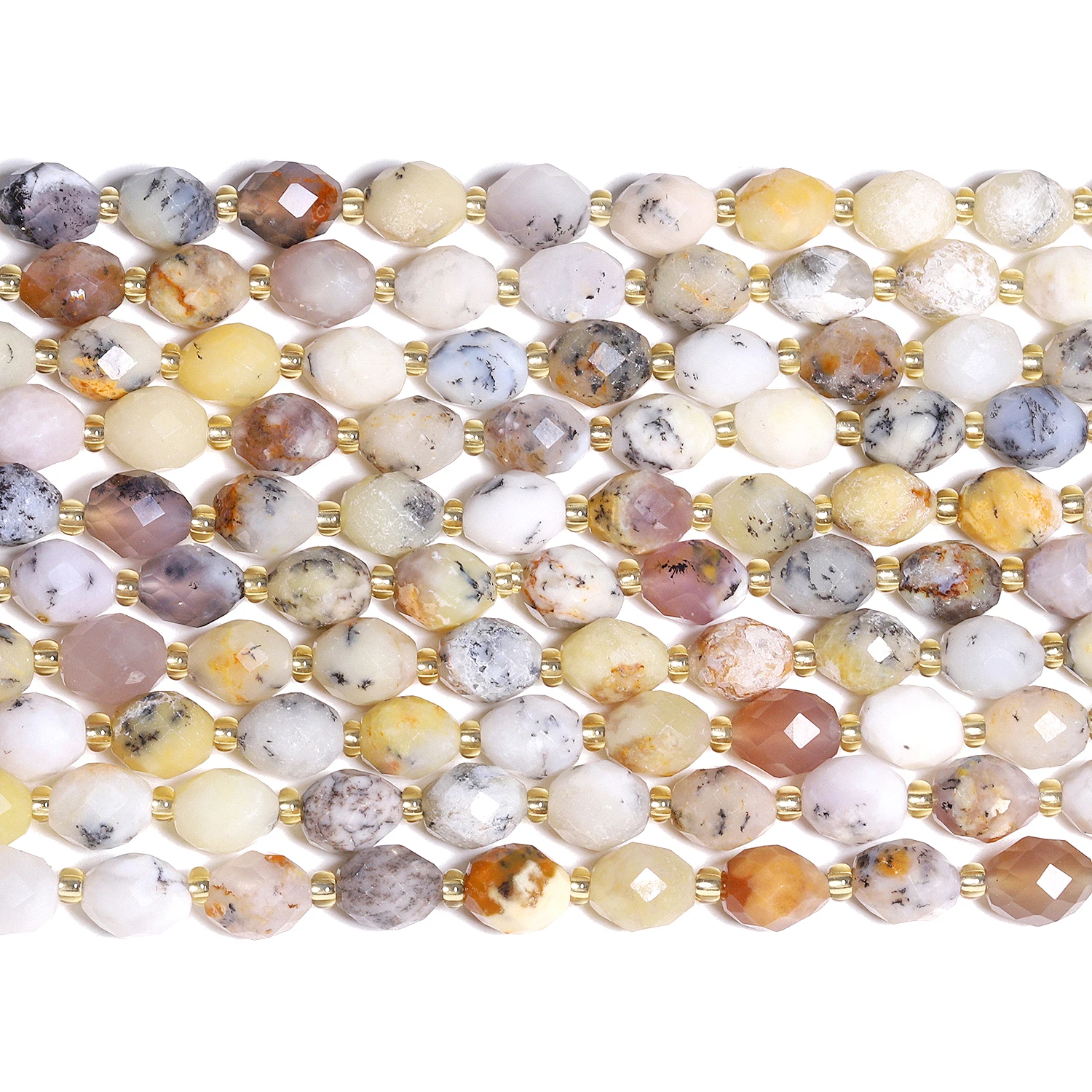 AAA الأوجه الطبيعية الأصفر أوبال حجر الخرز 8x7 مللي متر شكل بيضاوي الخرز لصنع المجوهرات Diy بها بنفسك الديكور اكسسوارات #2