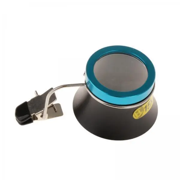 Jewelry Eye Loop Magnifier Glasses with Clip Lightweight Portable Metal Glass for Watch Repair Professionals