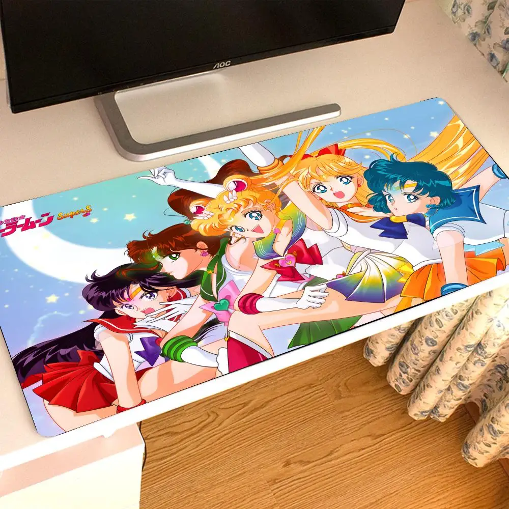 

Natural Rubber Desk Rug Non-Slip Pad PadM-Moon Menina S-Marinheiro PC Mouse Pad Game Keyboard Mouse pad Gaming Mouse 900x400