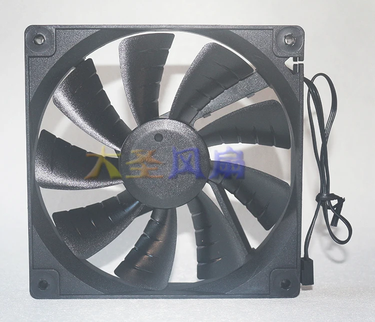 جديد 140 مللي متر كتم مروحة التبريد 14 سنتيمتر T1402512M-3M 140X25 مللي متر تيار مستمر 12 فولت 0.30A (0.18A) 1200 دورة في الدقيقة كتم المشجعين 3 دبوس امدادات الطاقة ل EVGA