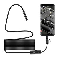 3in1 USB 8mm 2MP 1080P  Endoscope Camera CMOS Borescope Inspection Otoscope Camera For Android and Computer Digital Microscope