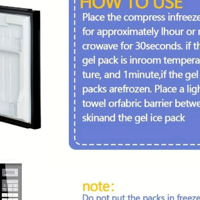 Cold Pack Ice Gel - Professional Reusable Freezable Cold Pack Soft