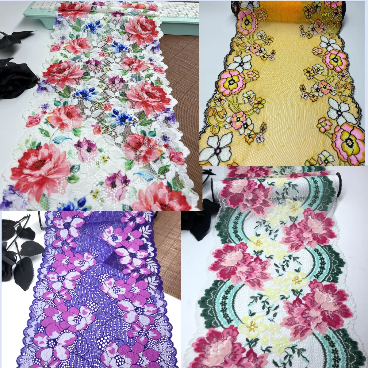 

Эластичная кружевная тесьма с леопардовым принтом, швейный аксессуар «сделай сам» для нижнего белья, эластичная кружевная ткань с принтом животных для работы с бюстгальтерами