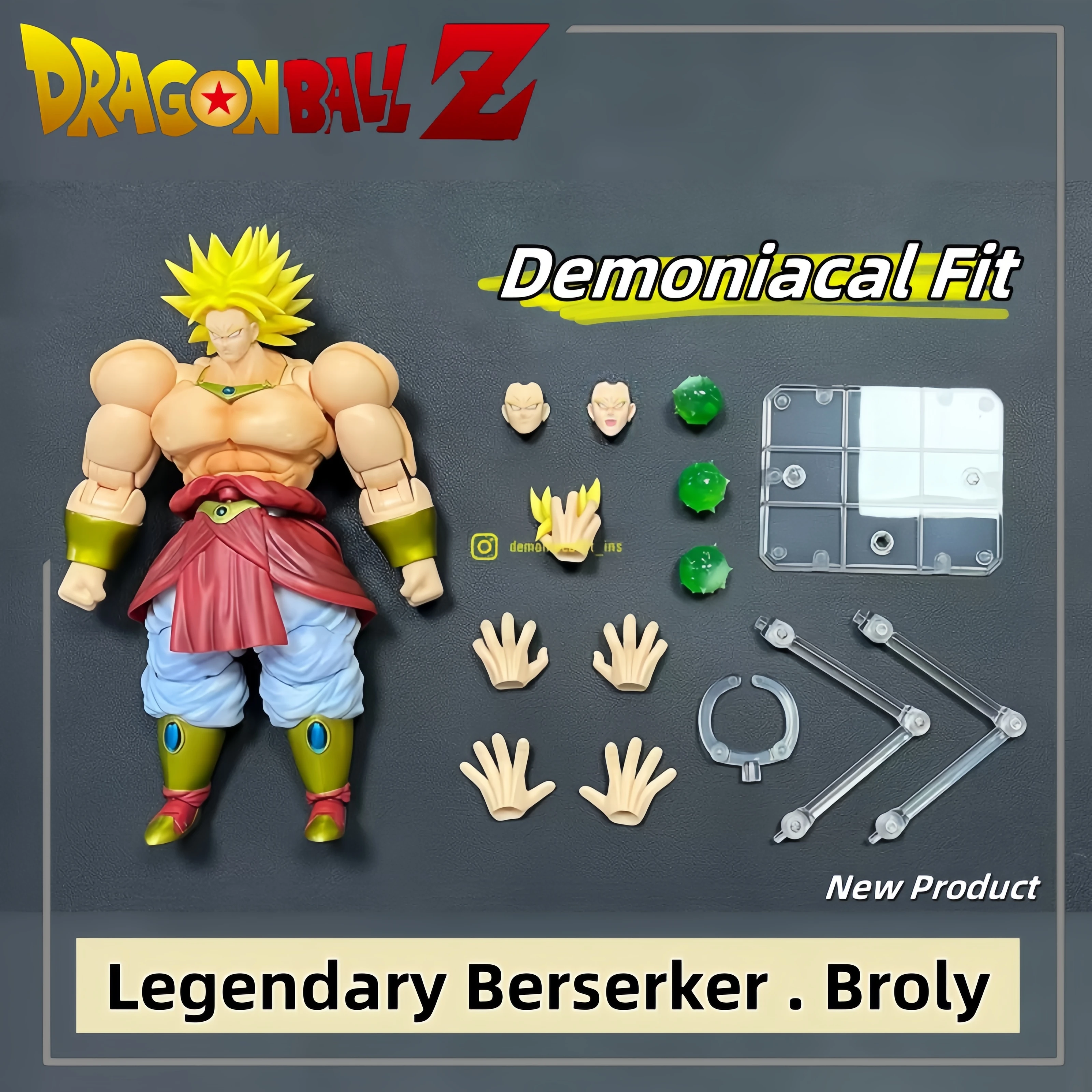 2025 New Dragon Ball Z SHF Demoniacal Fit Super Saiyan SSJ Legendary Berserker Broly Broli Anime Action Figure Model Toys