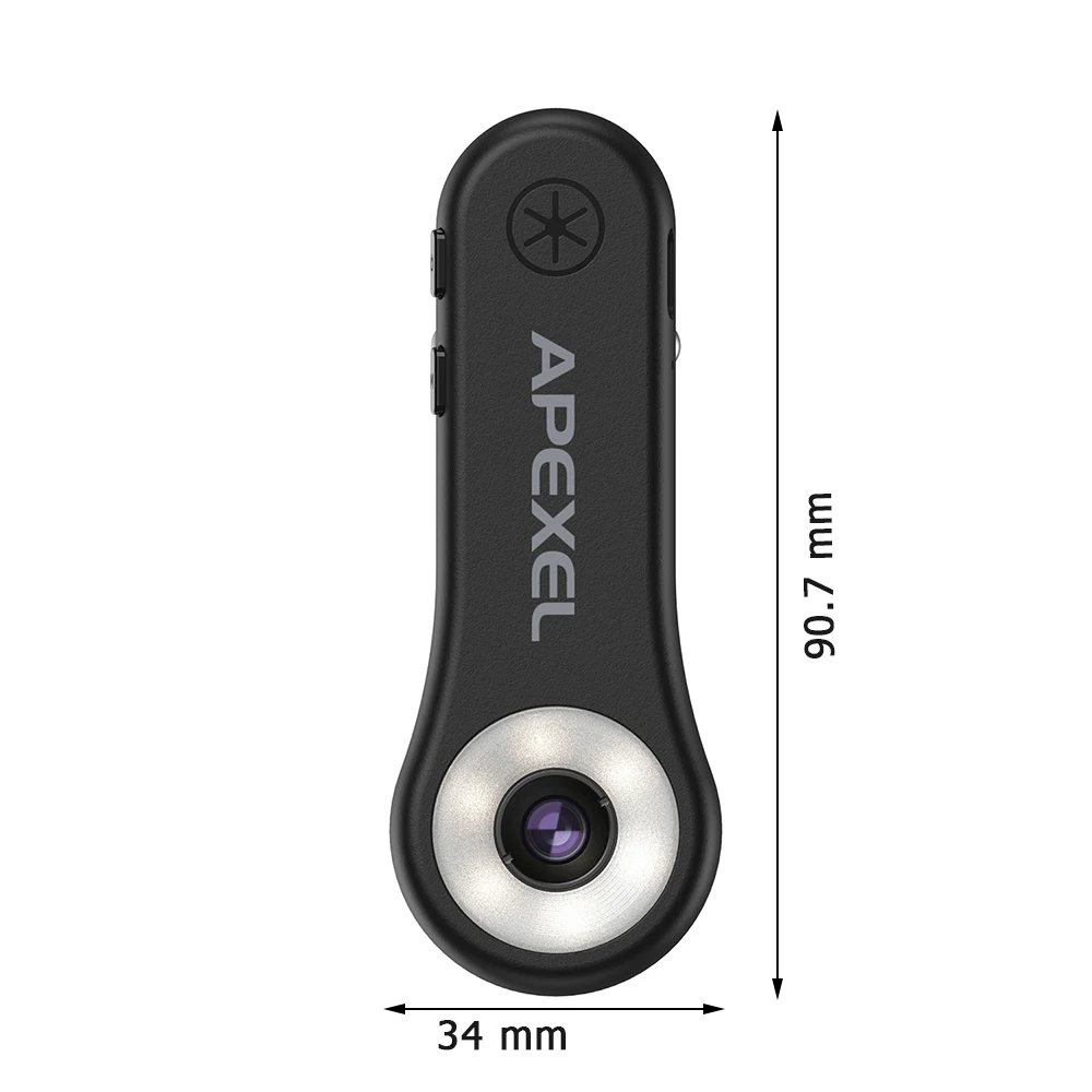 APEXEL Mini Microscope for Smartphone, HD 200X Magnifier with LED Light, Wide Compatibility, Built-in Battery, FMC Optical Lens