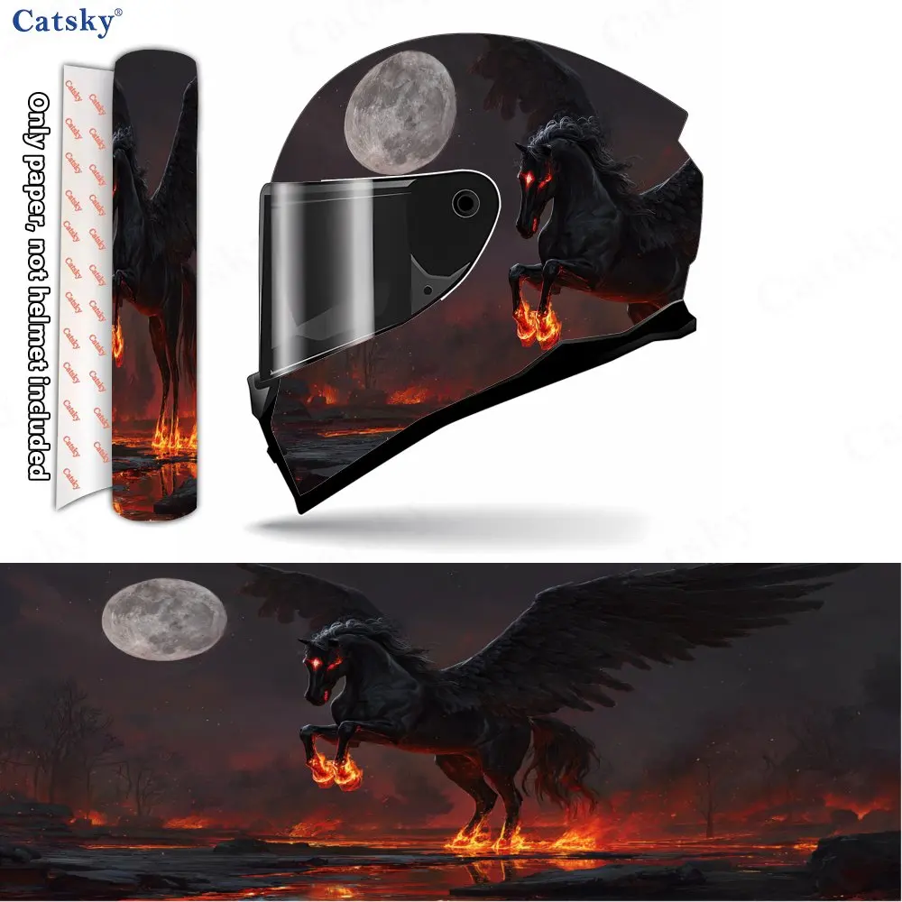 Helmet stickers , PVC Material Multifunctional Helmet Stickers, Scratch-Resistant & Fade-Proof, Easy to Stick No Residue, Wear-R
