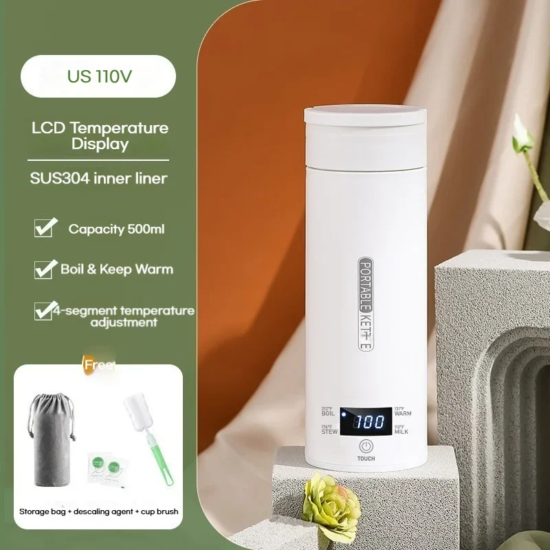500ML Electric Kettles Portabl - Coffee Tea Menu 评论和价格
