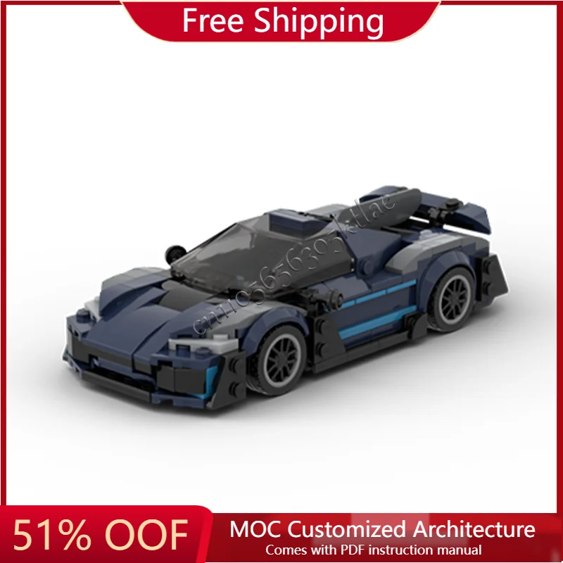 

Новые 342 детали MOC, гоночная крутая модель суперкара, строительные блоки, скоростной автомобиль, кирпичи, игрушки для детей и взрослых, рождественские подарки