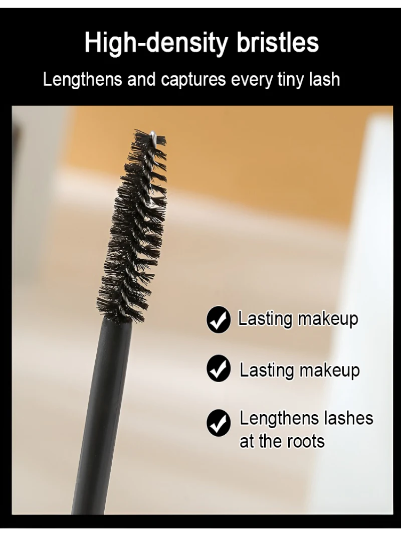 Mascara waterproof sweatproof non-smudging fiber length wholesale thick styling non-removal makeup quick drying priming curling