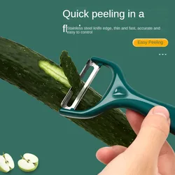 Kitchen Long Melon Planer Fruit Peeler Stainless Steel Peeler Apple Melon Planer Potato Melon Planer