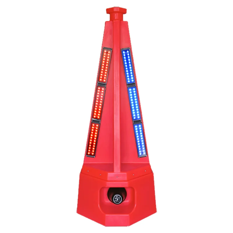 Sound and light warning road cone, remote control high-brightness flash cone high-speed construction mainten