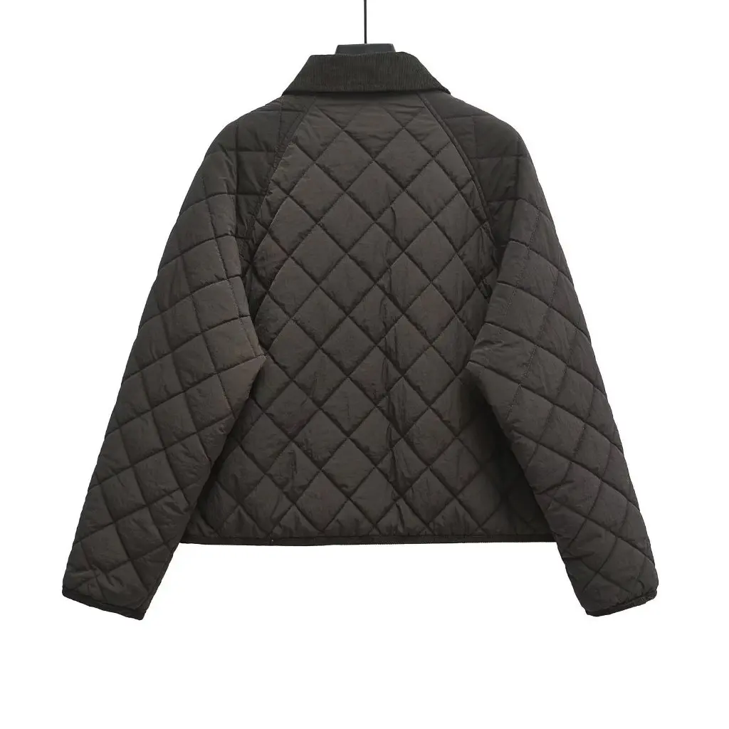 

Women's Street Fashion Quilted Cotton-Padded Jacket Coat Autumn Winter New European American Light Leisure Embroidered