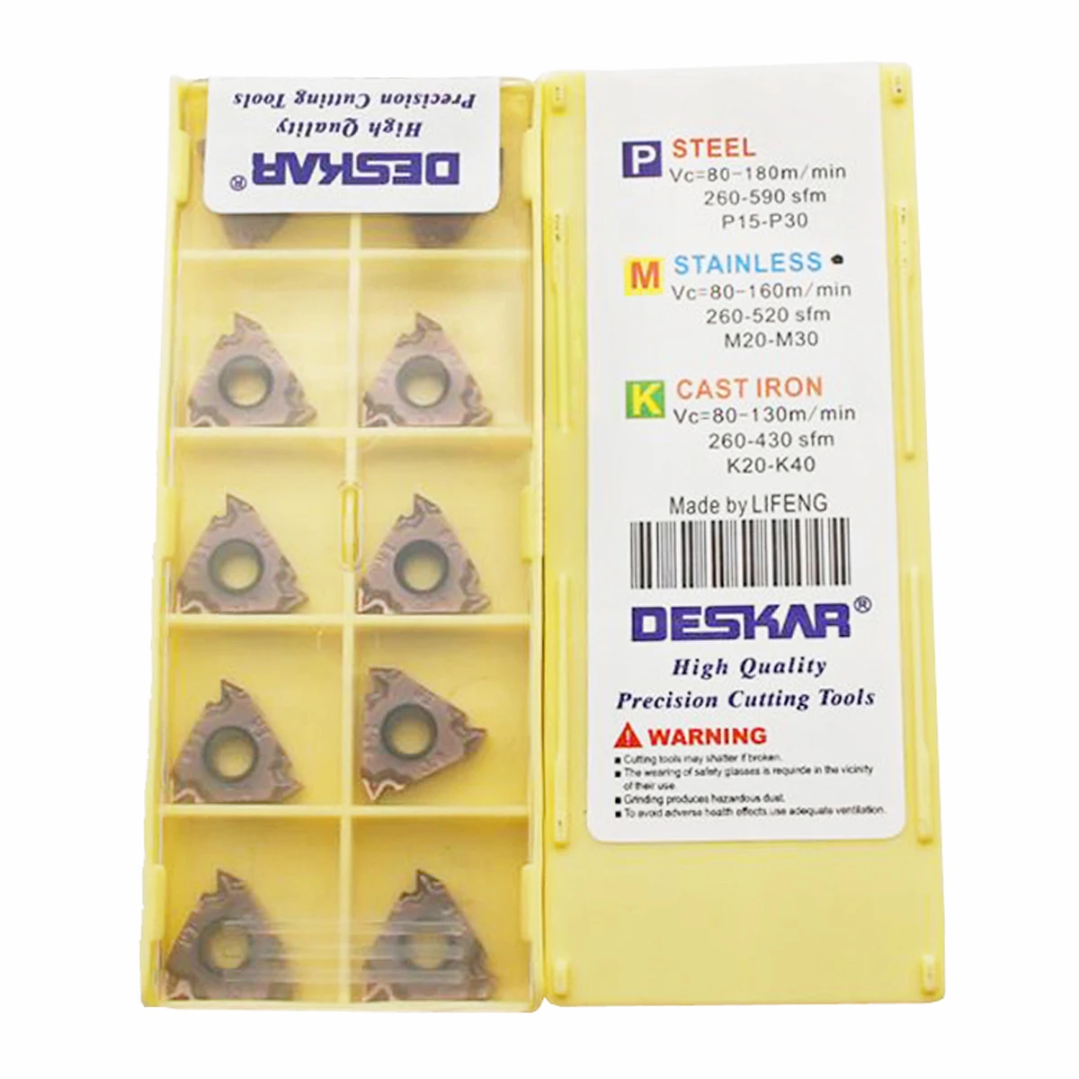 DESKAR 16ERM1.0 16ERM1.5 16ERM2.0 16ERM2.5 16ERM3.0ISO 16ERMAG55 16ERMAG60 16ERM11W 16ERM14W Carbide Insert 16ERM Inserts