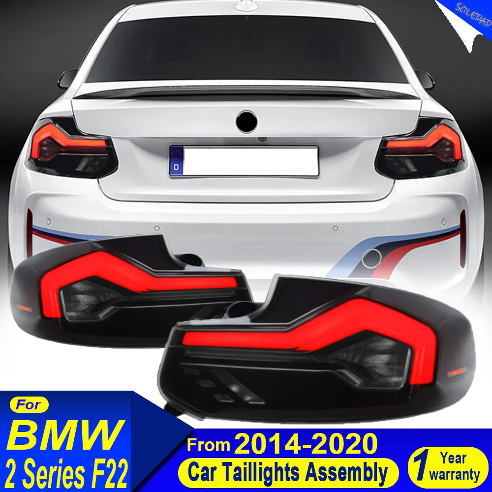 Car taillight For BMW 2 Series F22 2014-2021 LED Tail lights Assembly 220i 225i M2F23 Dynamic DRL Turn Signals Rear Lamps