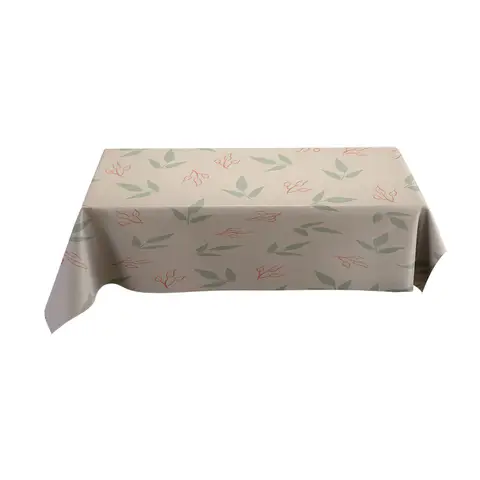 Modern Floral Tablecloth Elegant Decorative Placemats for Dining Room Furniture – 100% Cotton Fabric with Anti-Wrinkle Property